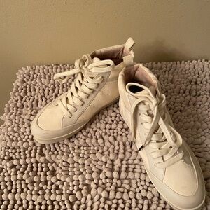 Cream High-Top Sneakers